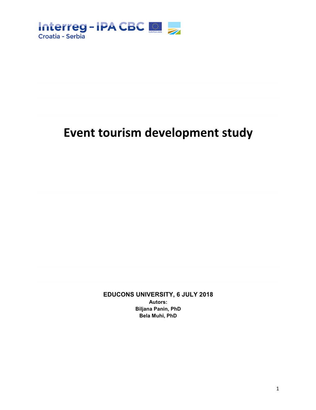 Event Tourism Development Study