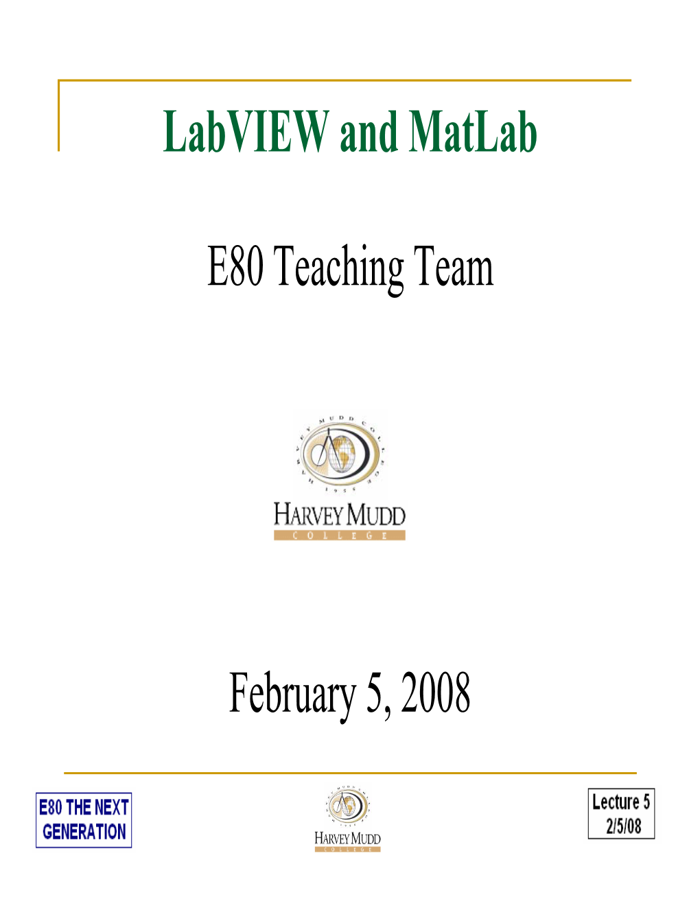 Labview and Matlab