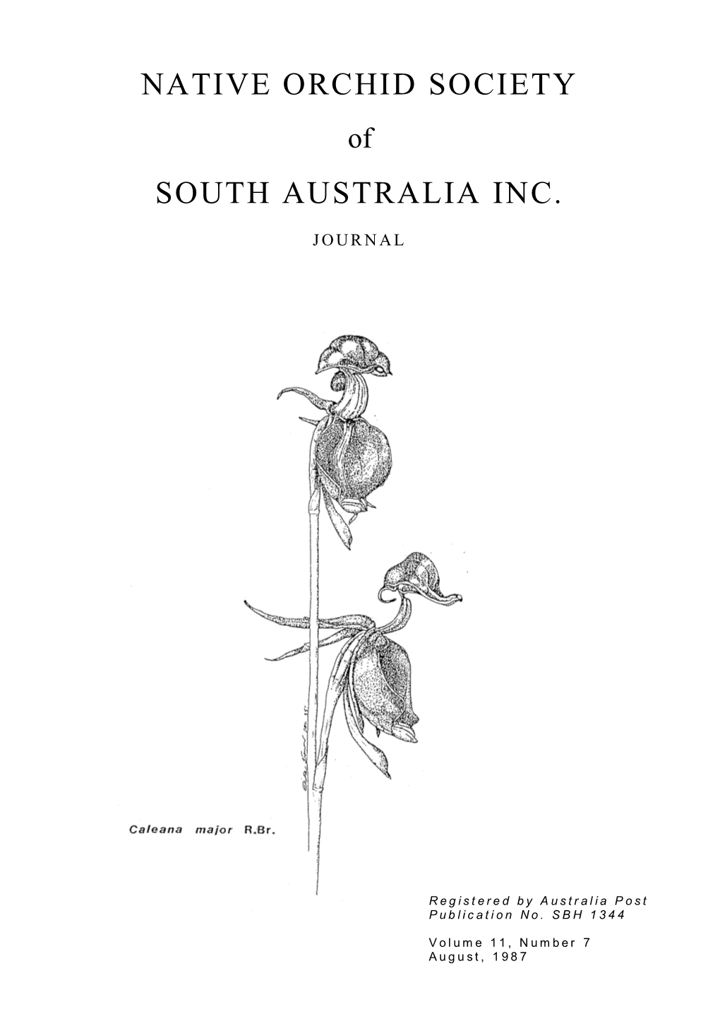 Native Orchid Society South Australia Inc