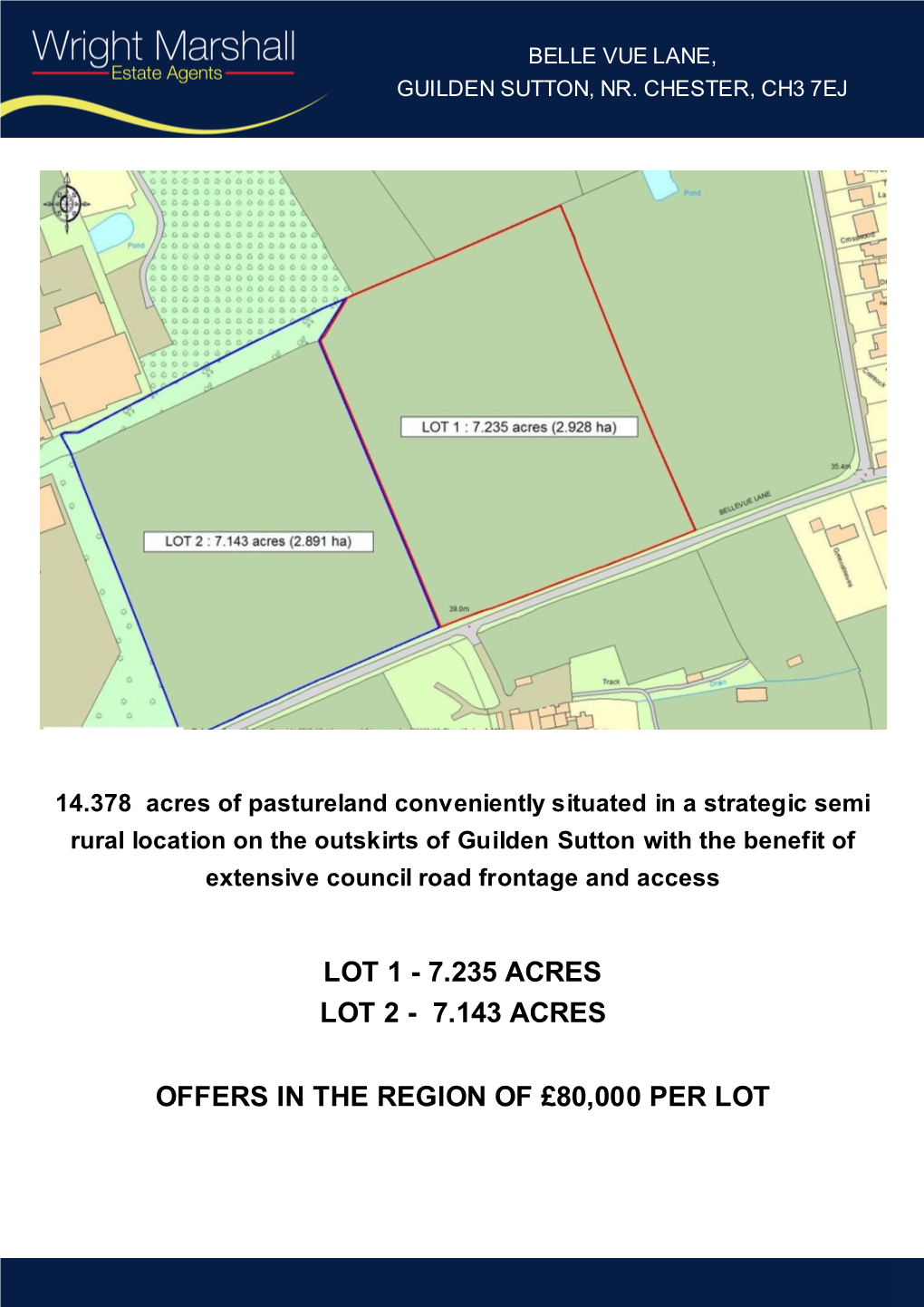 7.143 Acres Offers in the Region of £80000 Per