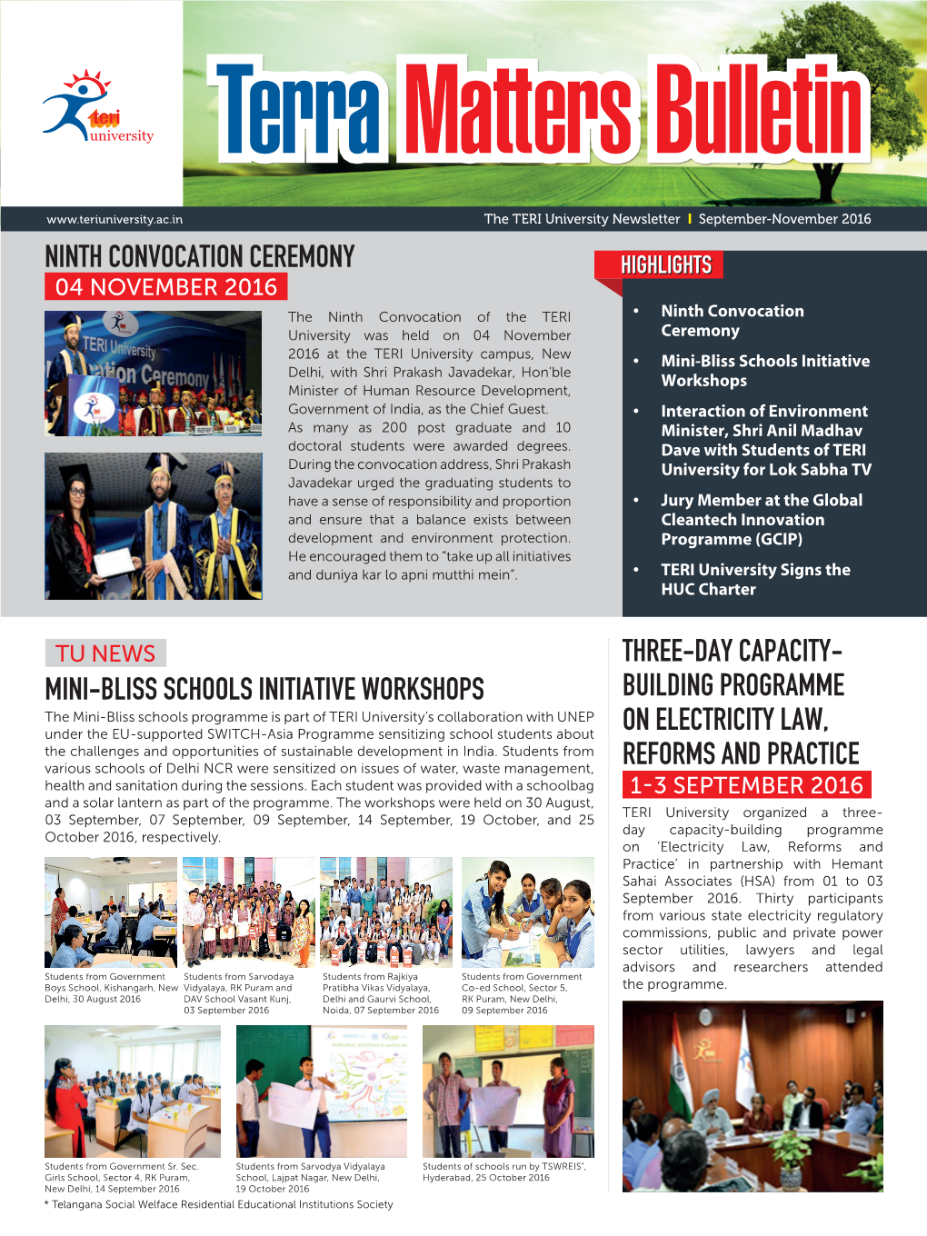 Mini-Bliss Schools Initiative Workshops Three-Day