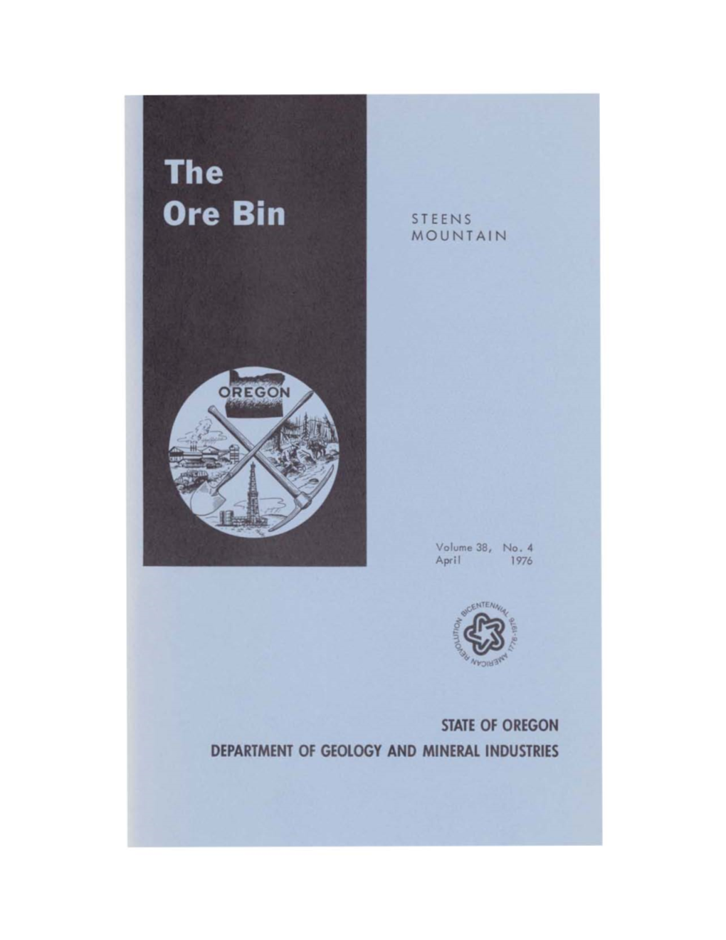 Ore Bin / Oregon Geology Magazine / Journal