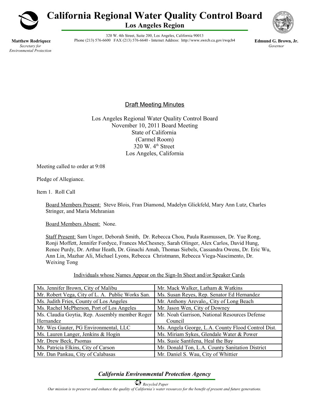 California Regional Water Quality Control Board s27