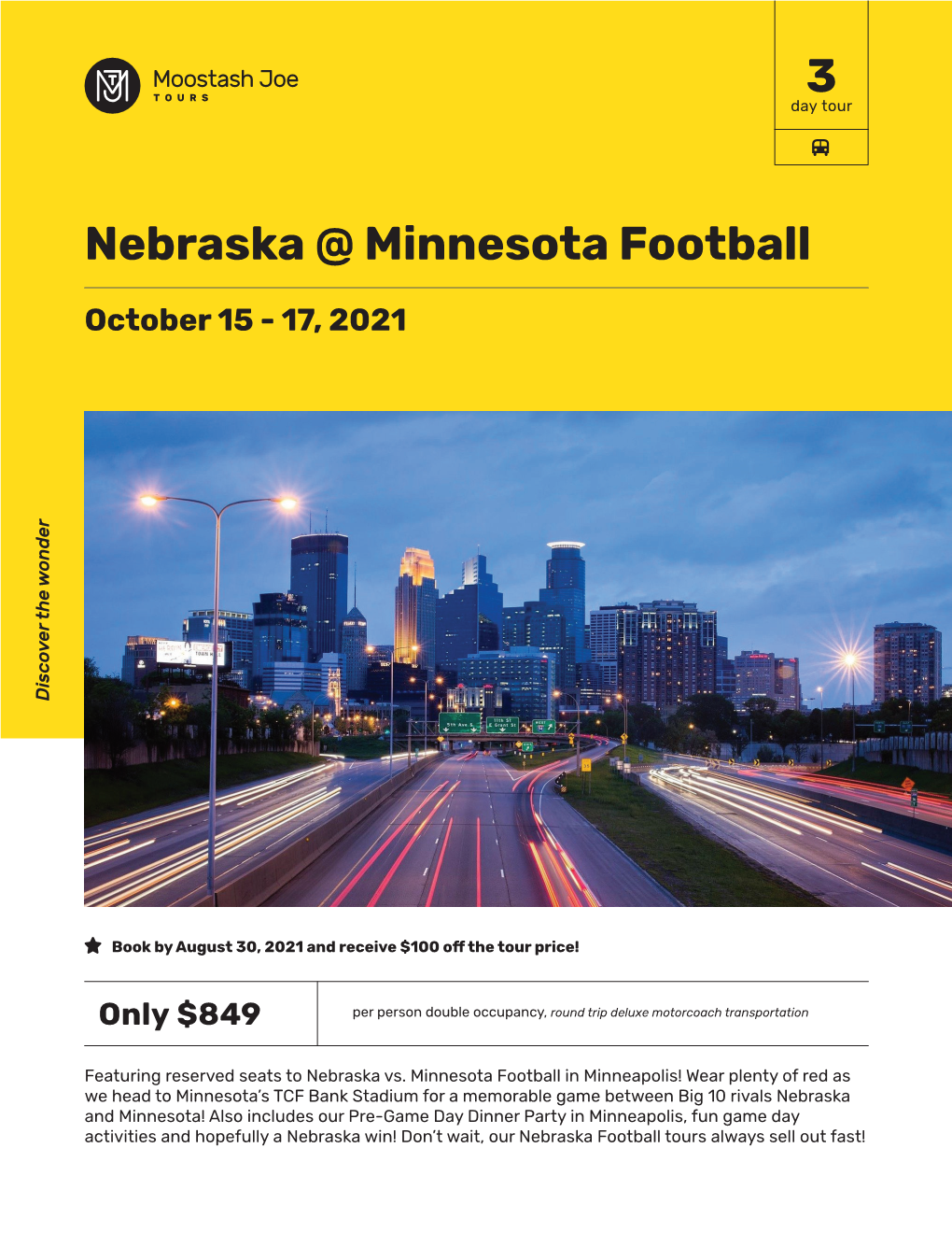 3 Nebraska @ Minnesota Football