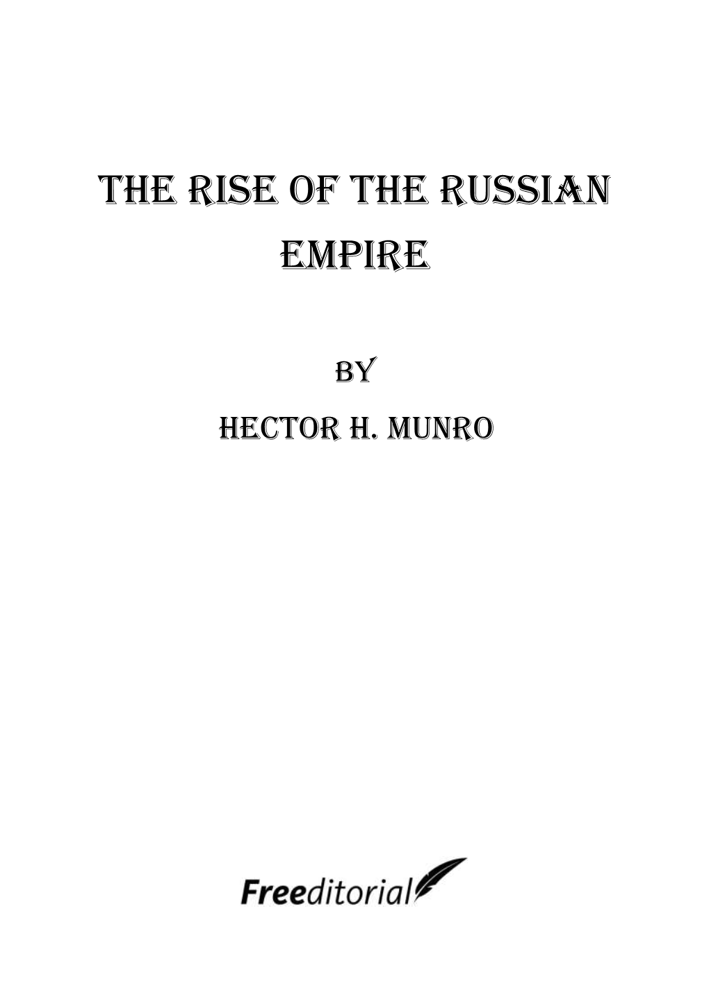 The Rise of the Russian Empire