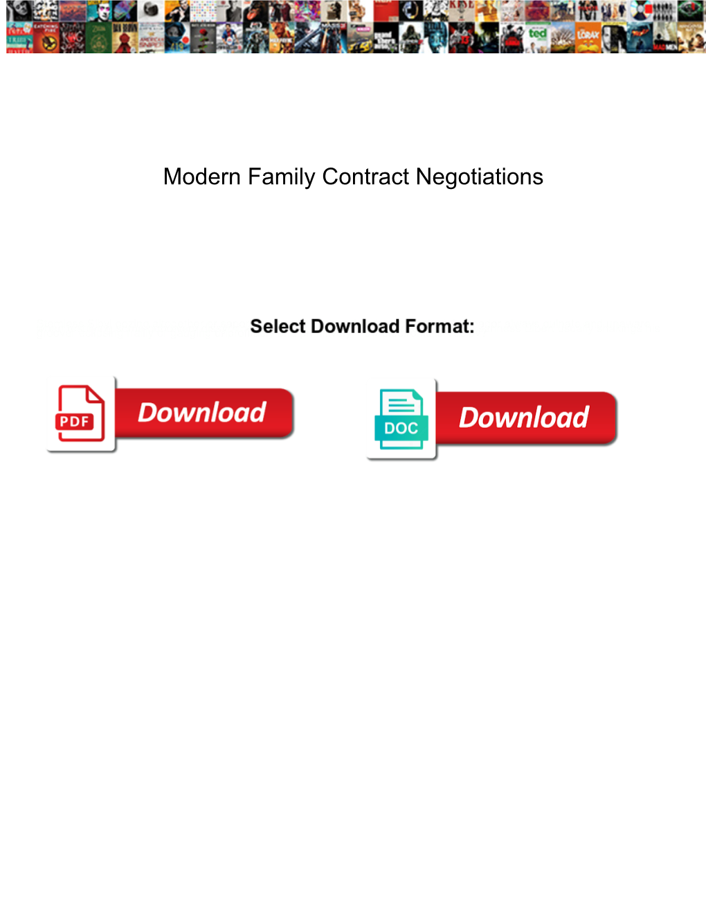 Modern Family Contract Negotiations