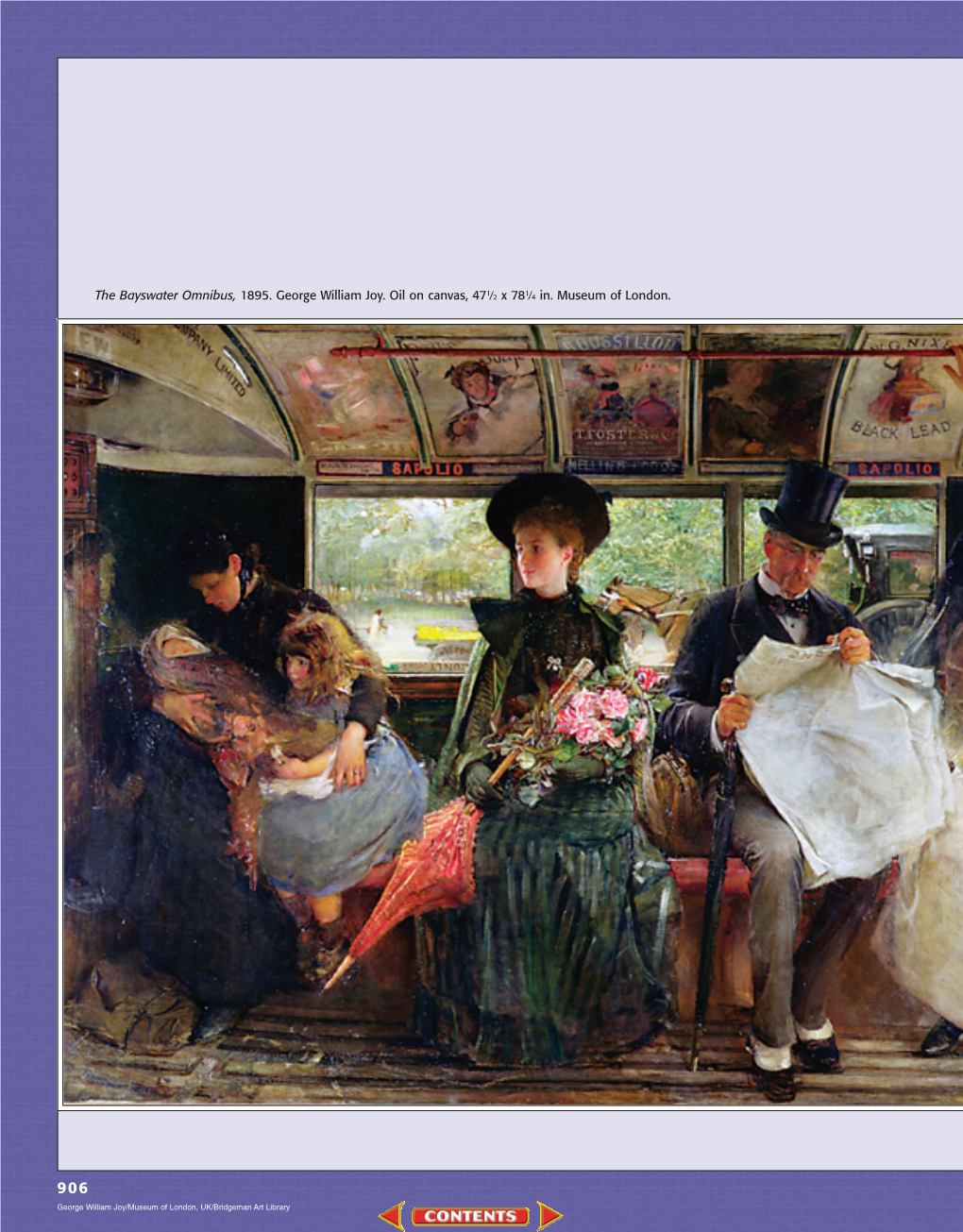 The Bayswater Omnibus, 1895. George William Joy. Oil on Canvas, 47 /2 X 78 /4 In