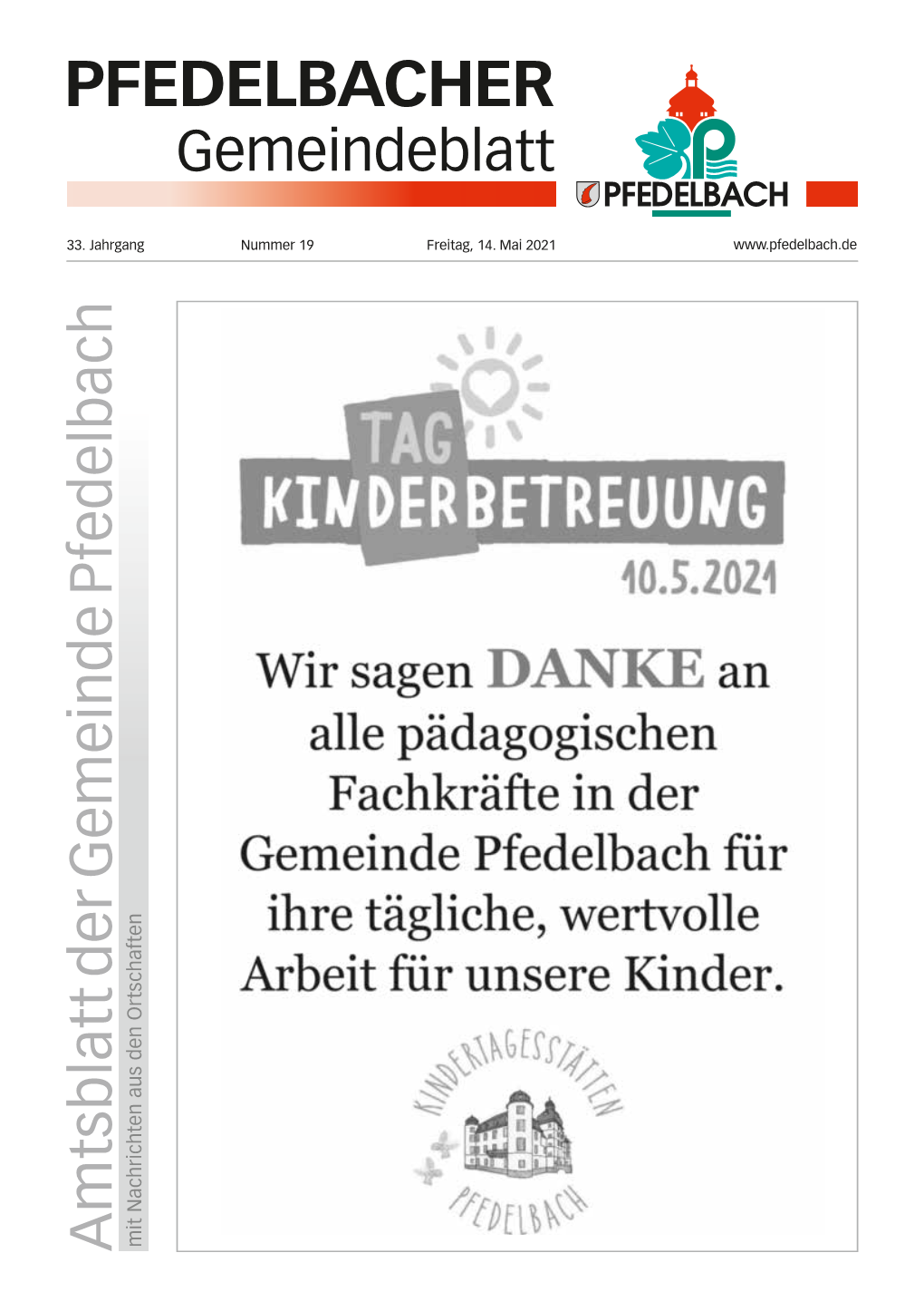 Gemeindeblatt Nr. 19 Vom 14.05.2021