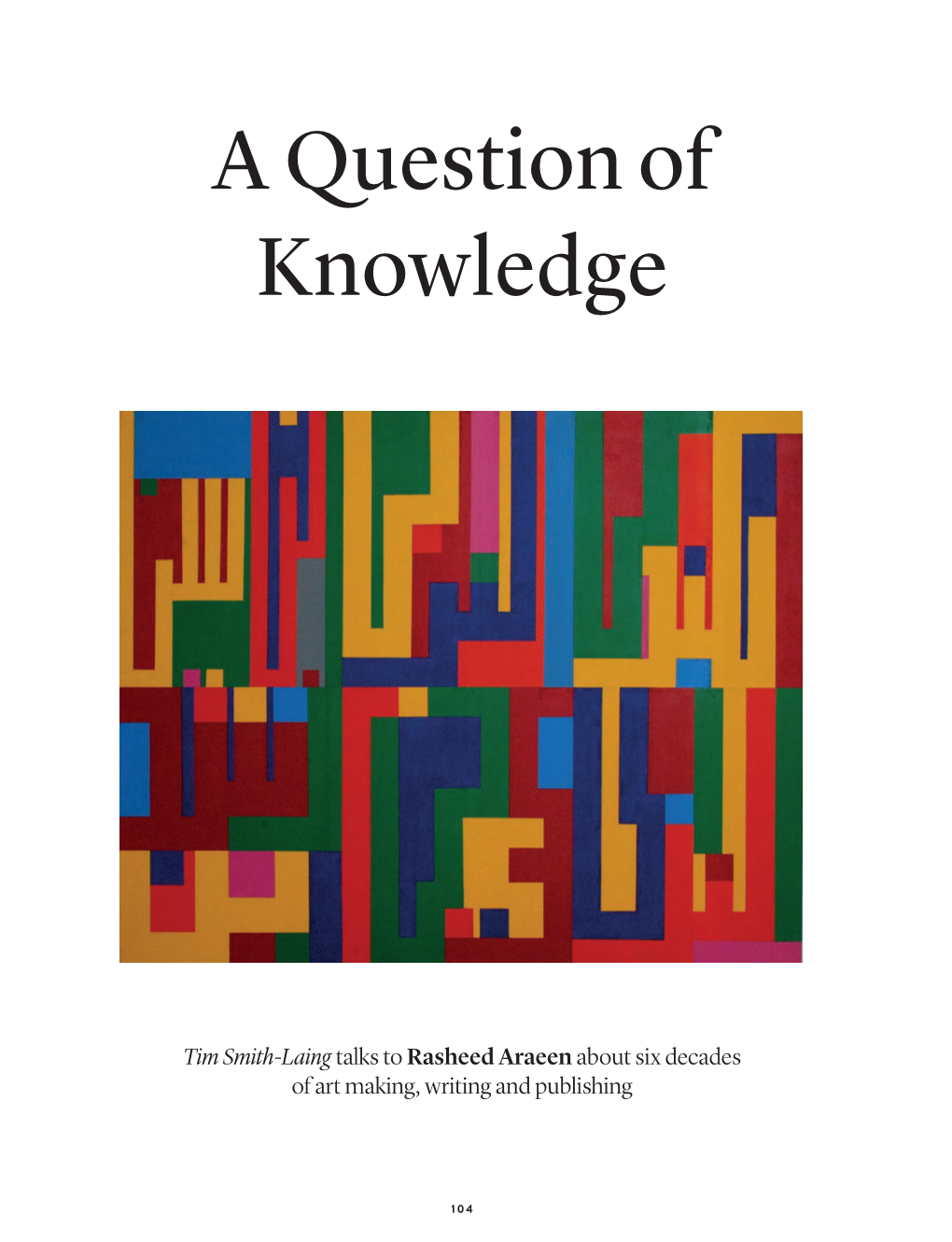 A Question of Knowledge