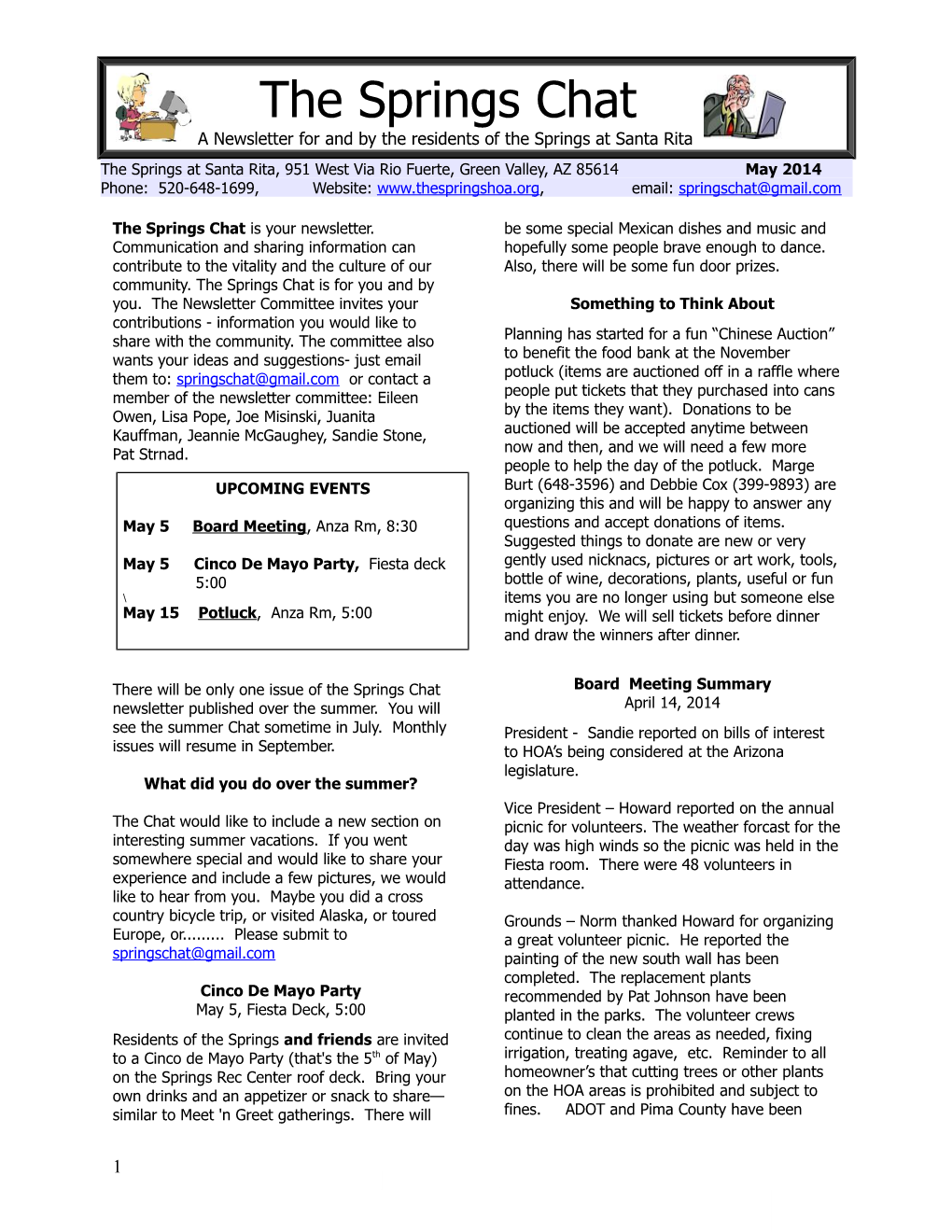 The Springs Newsletter