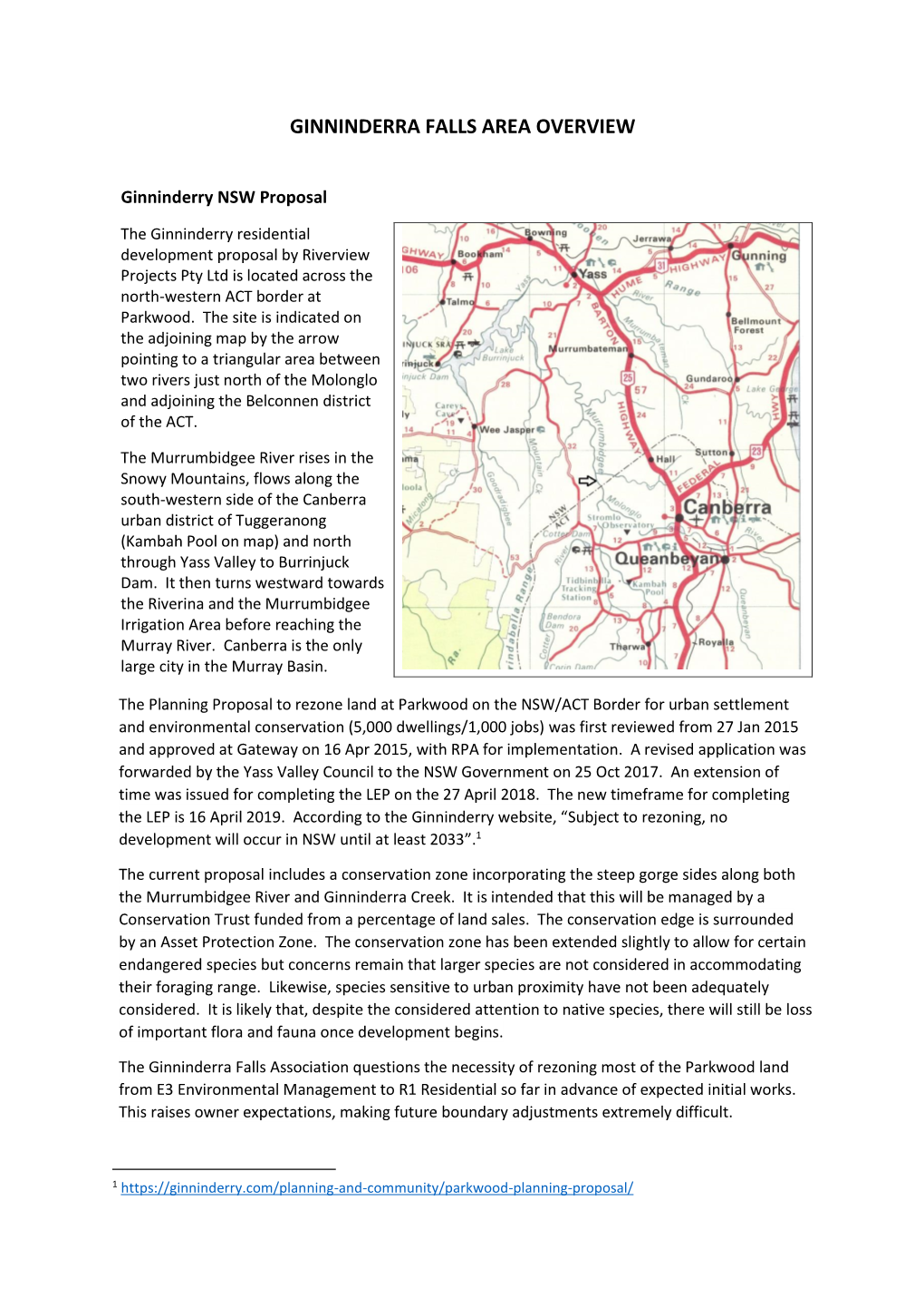 GFA OVERVIEW Ginninderry.Pdf