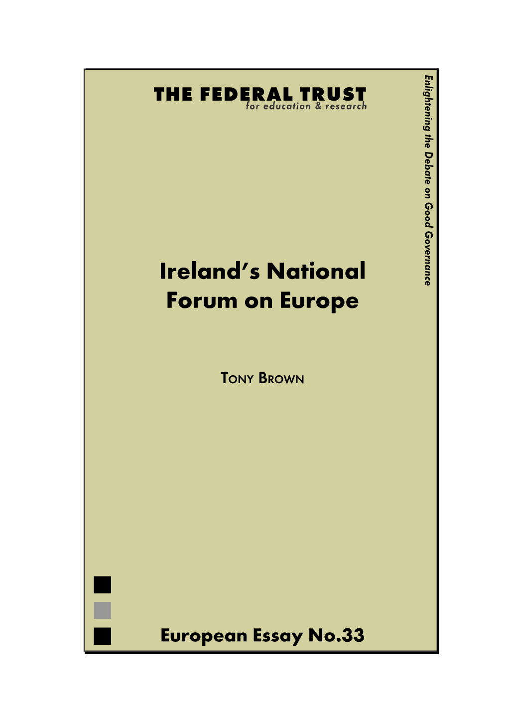 Ireland's National Forum on Europe