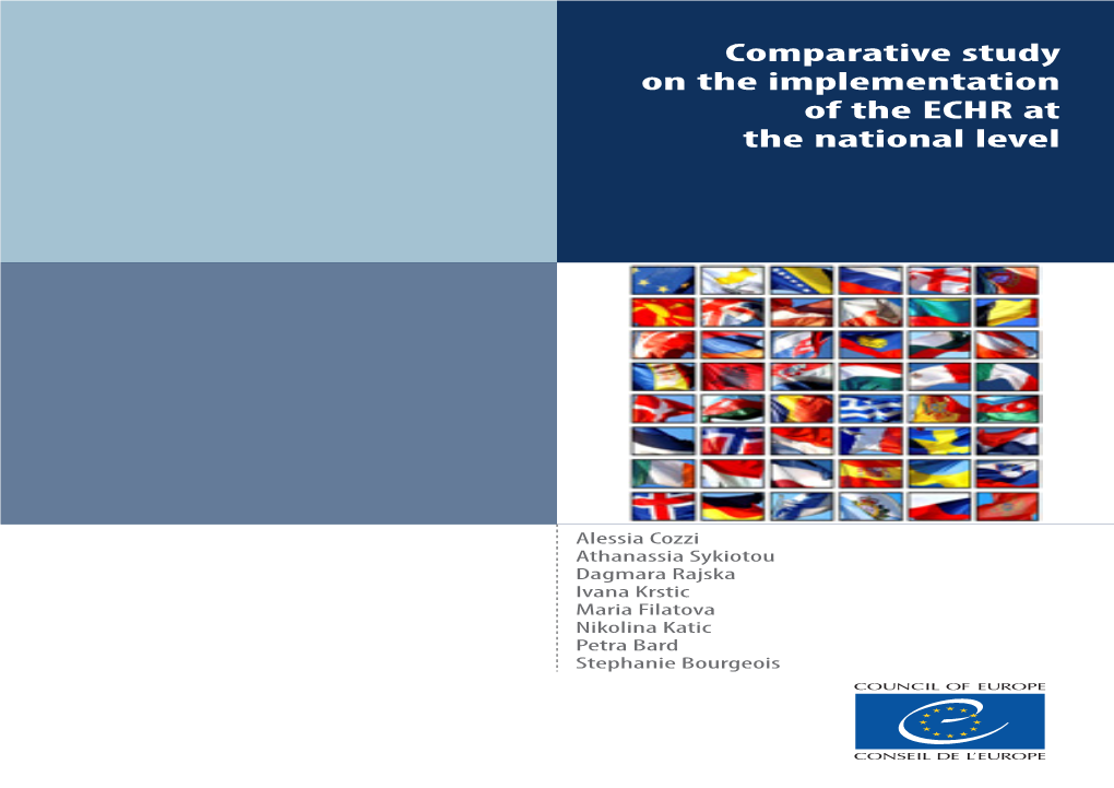 Comparative Study on the Implementation of the ECHR at the National Level