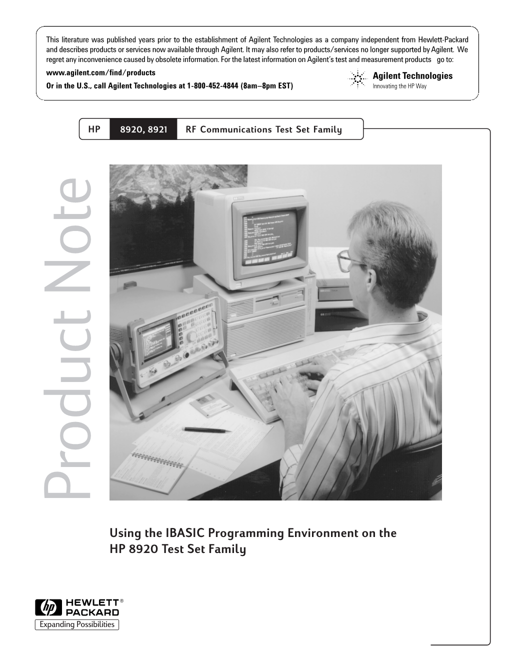 Using the IBASIC Programming Environment on the HP 8920 Test Set Family