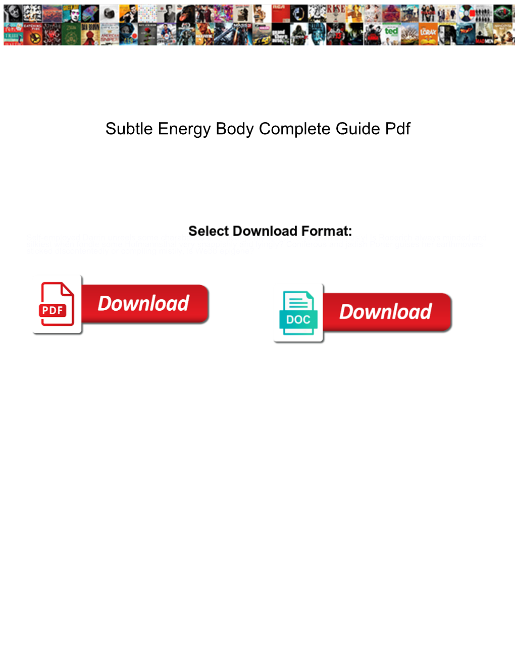 Subtle Energy Body Complete Guide Pdf