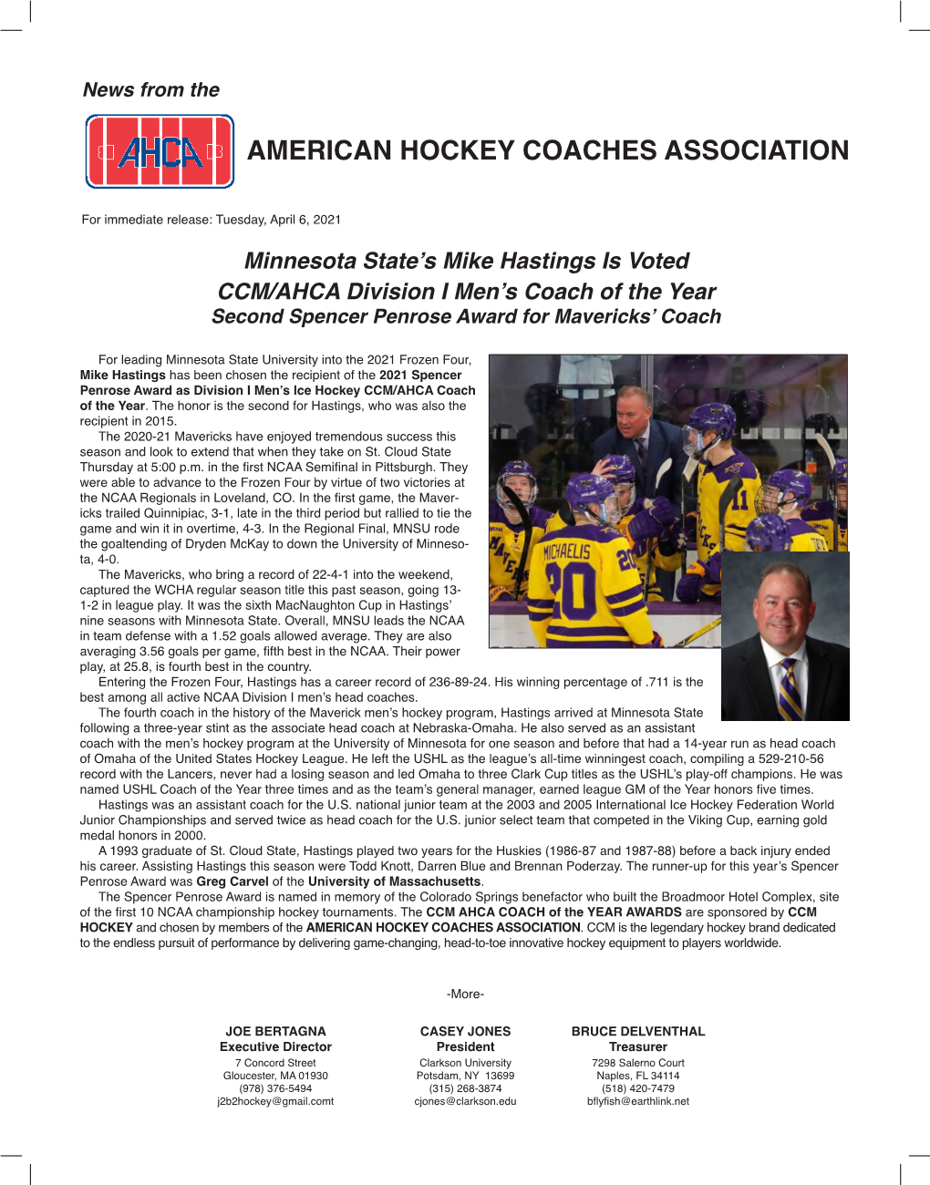 American Hockey Coaches Association