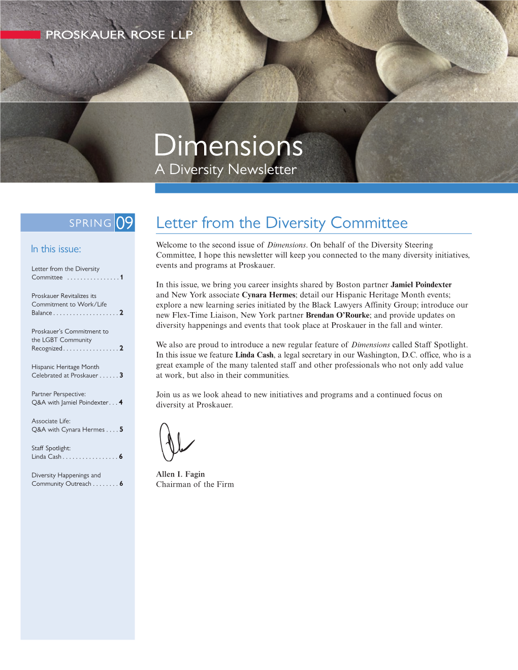 Dimensions a Diversity Newsletter