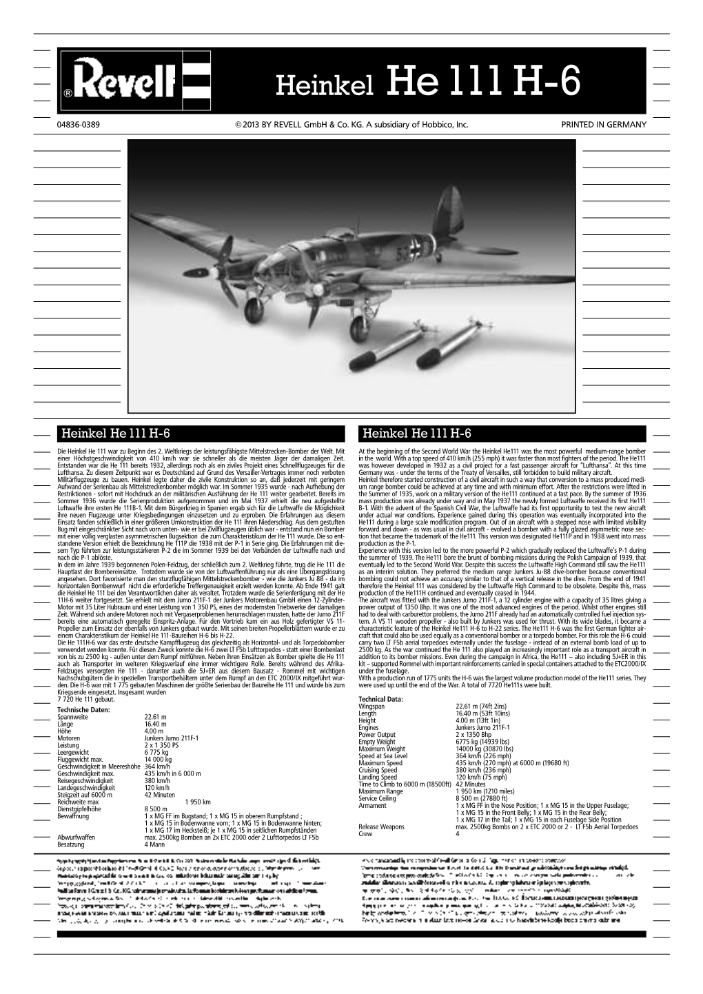 Heinkel He 111 H-6 ®