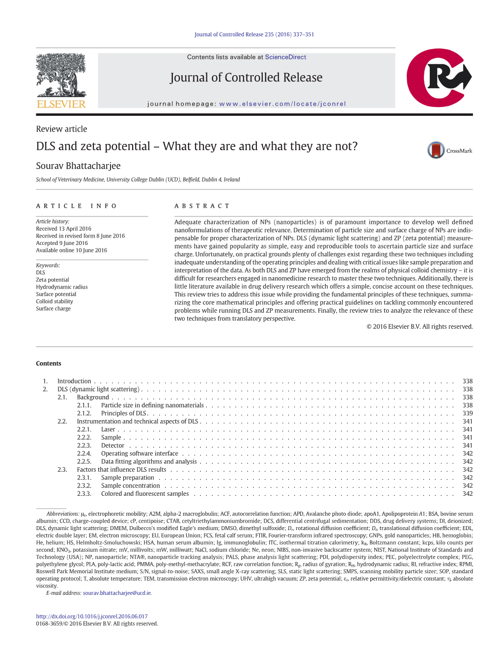 DLS and Zeta Potential – What They Are and What They Are Not?