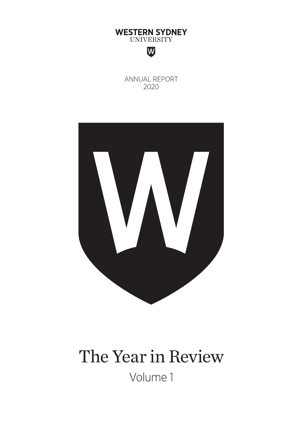 The Year in Review Volume 1 ANNUAL REPORT 2020