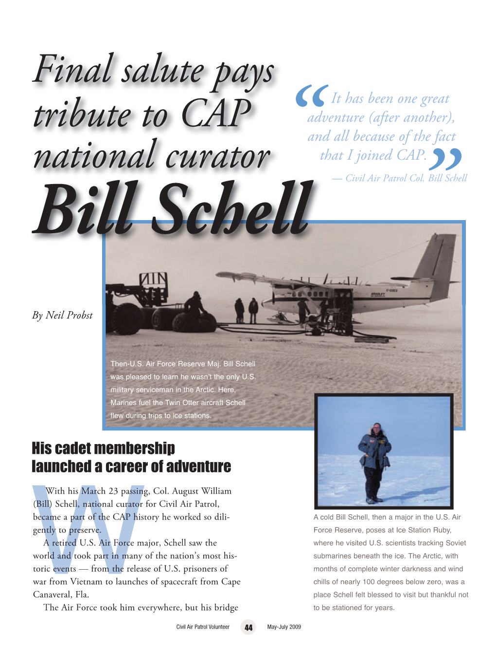 Final Salute Pays Tribute to CAP National Curator