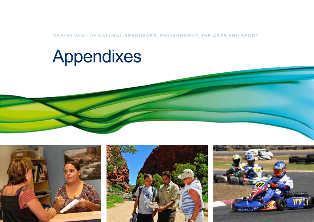 NRETAS Annual Report 2010-11 Appendixes