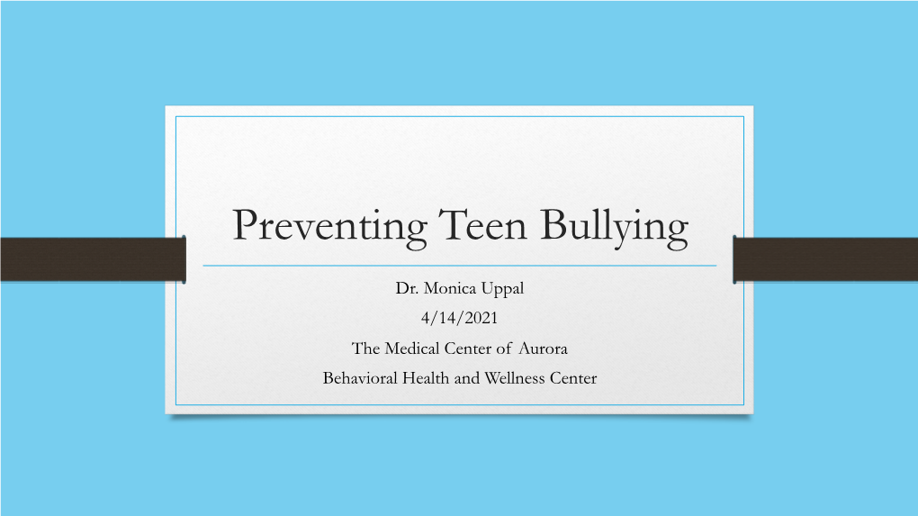 Teenbullyingparentuniversity (Read-Only)