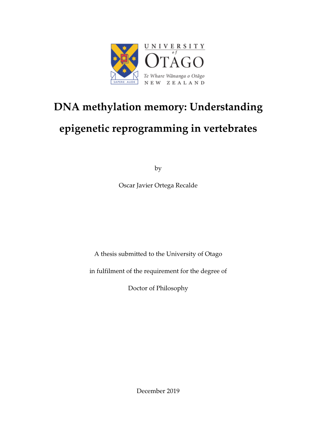 DNA Methylation Memory: Understanding