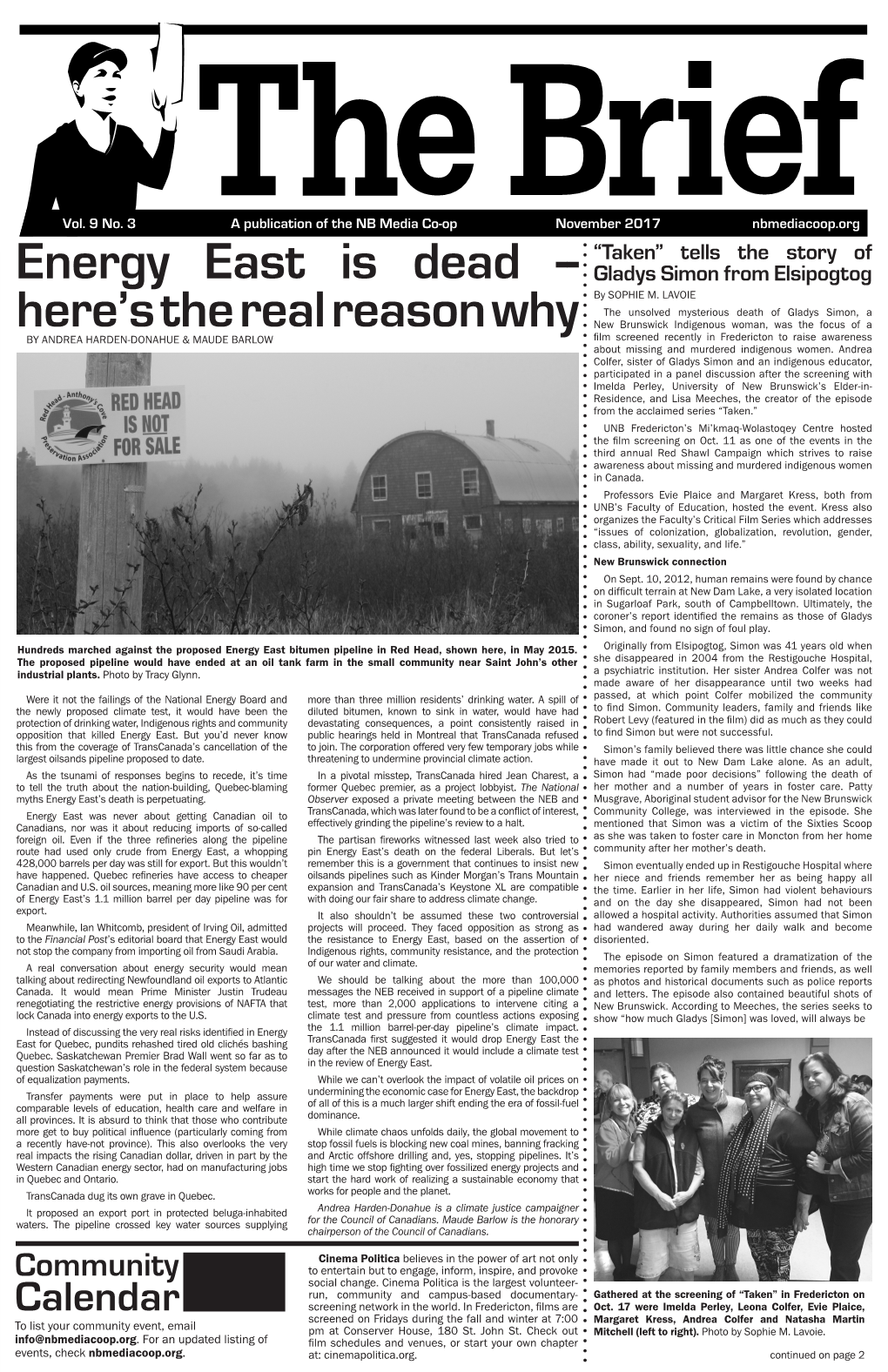 Energy East Is Dead -- Gladys Simon from Elsipogtog by SOPHIE M