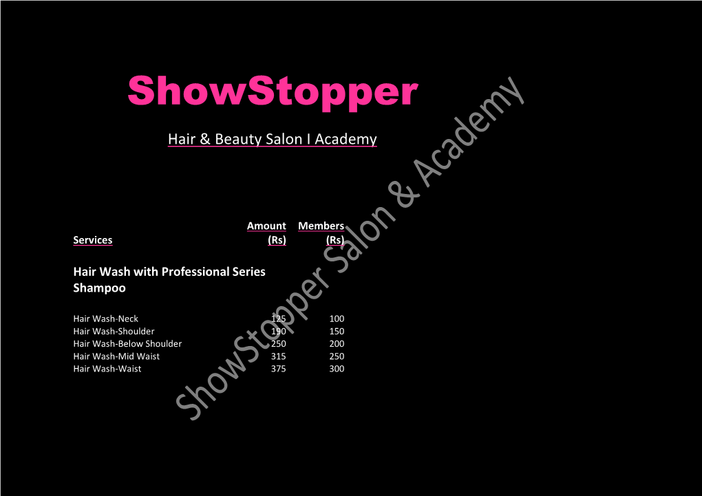 Showstopper Salon