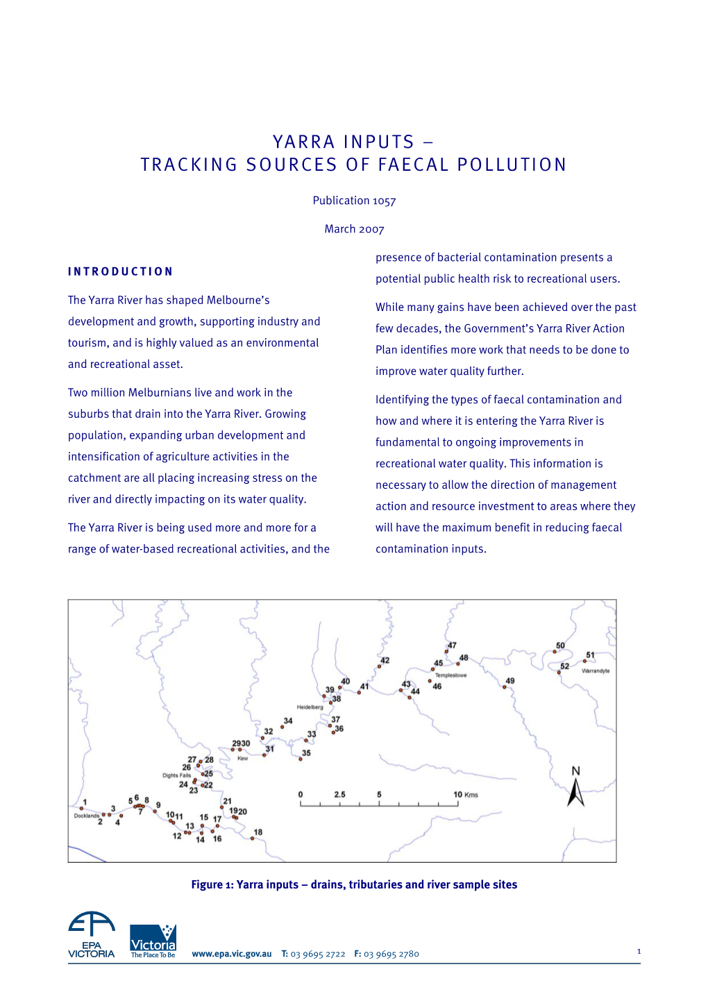 Yarra Inputs – Tracking Sources of Faecal Pollution