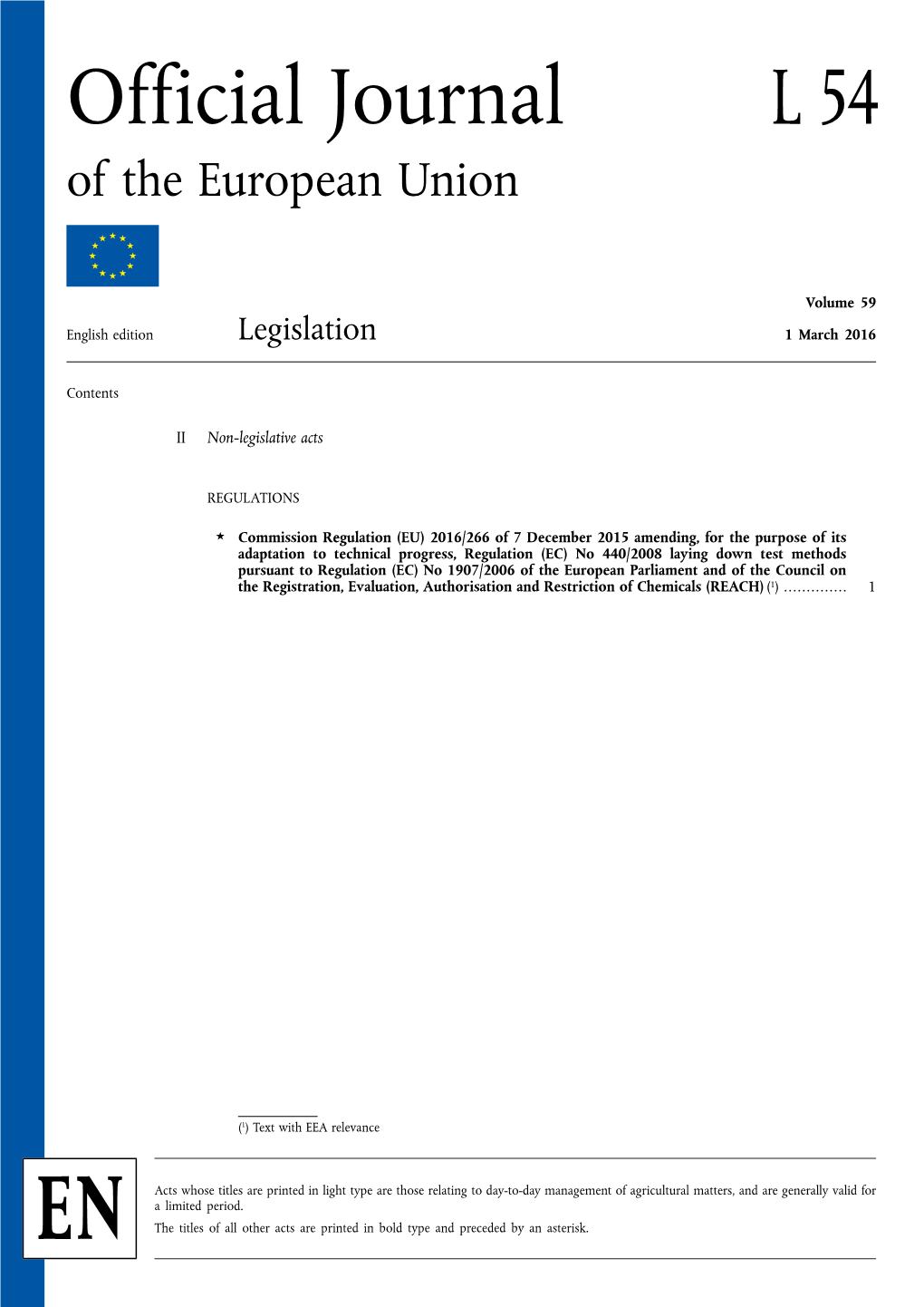 Official Journal L 54 of the European Union