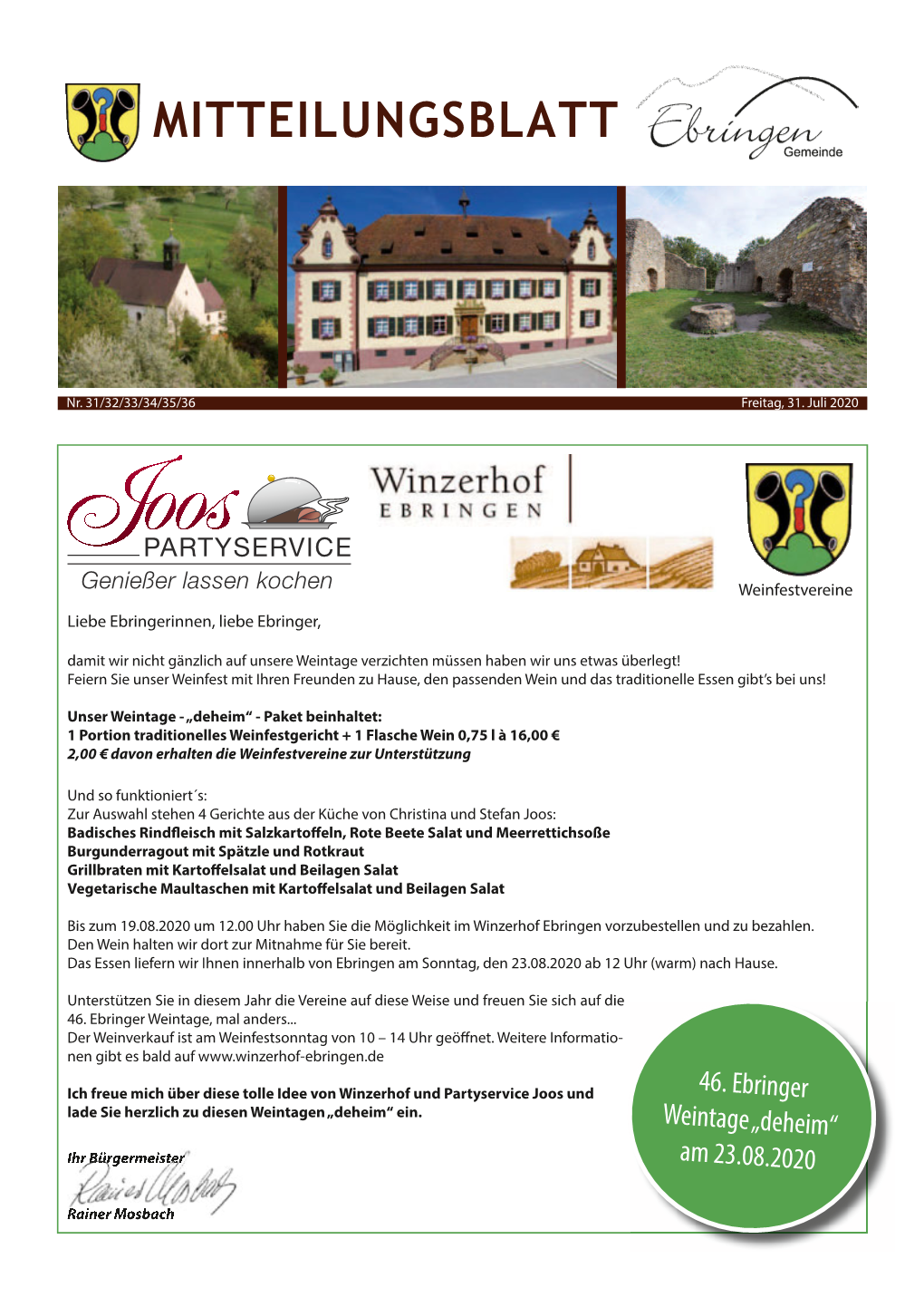 Mitteilungsblatt