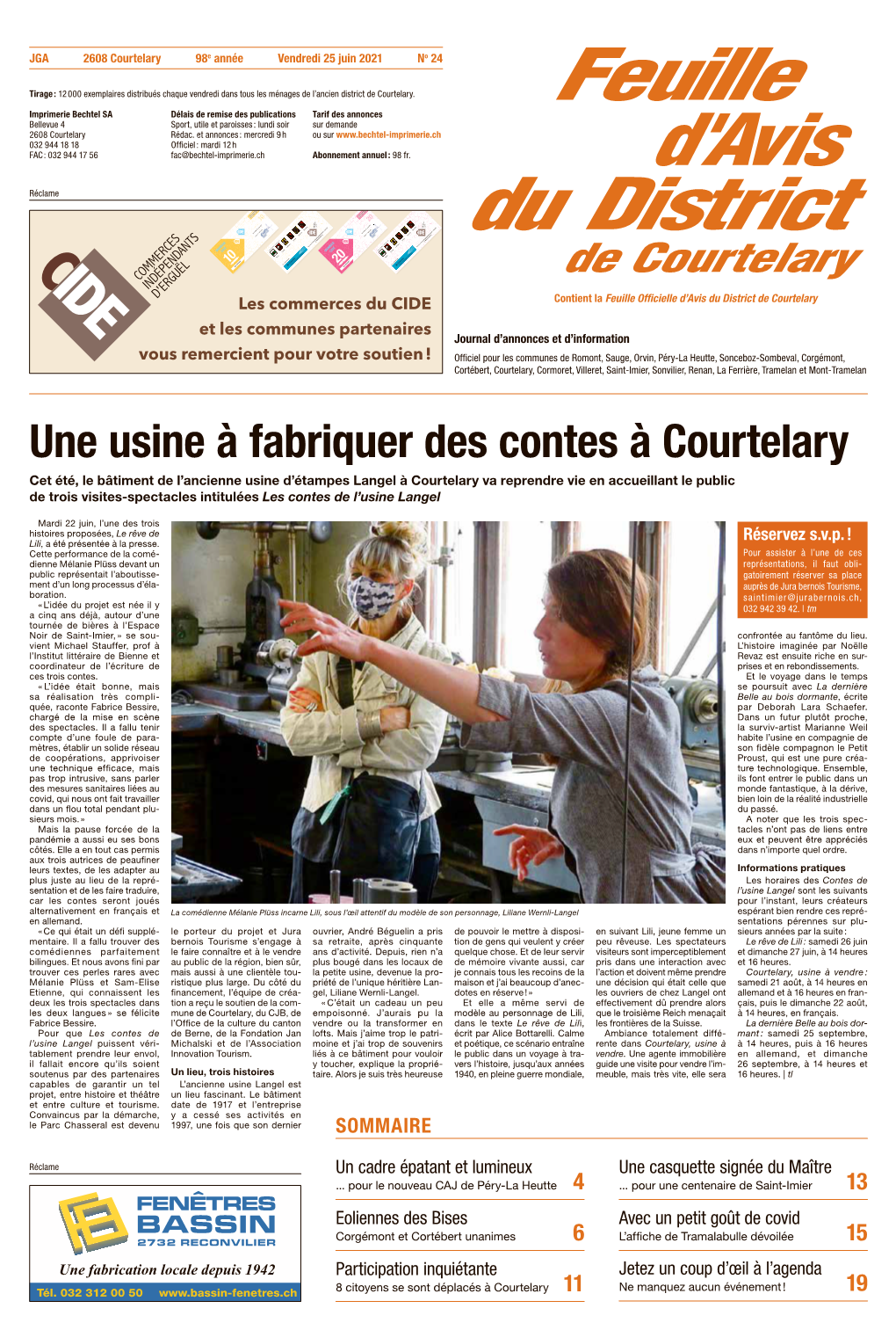 Une Usine À Fabriquer Des Contes À Courtelary