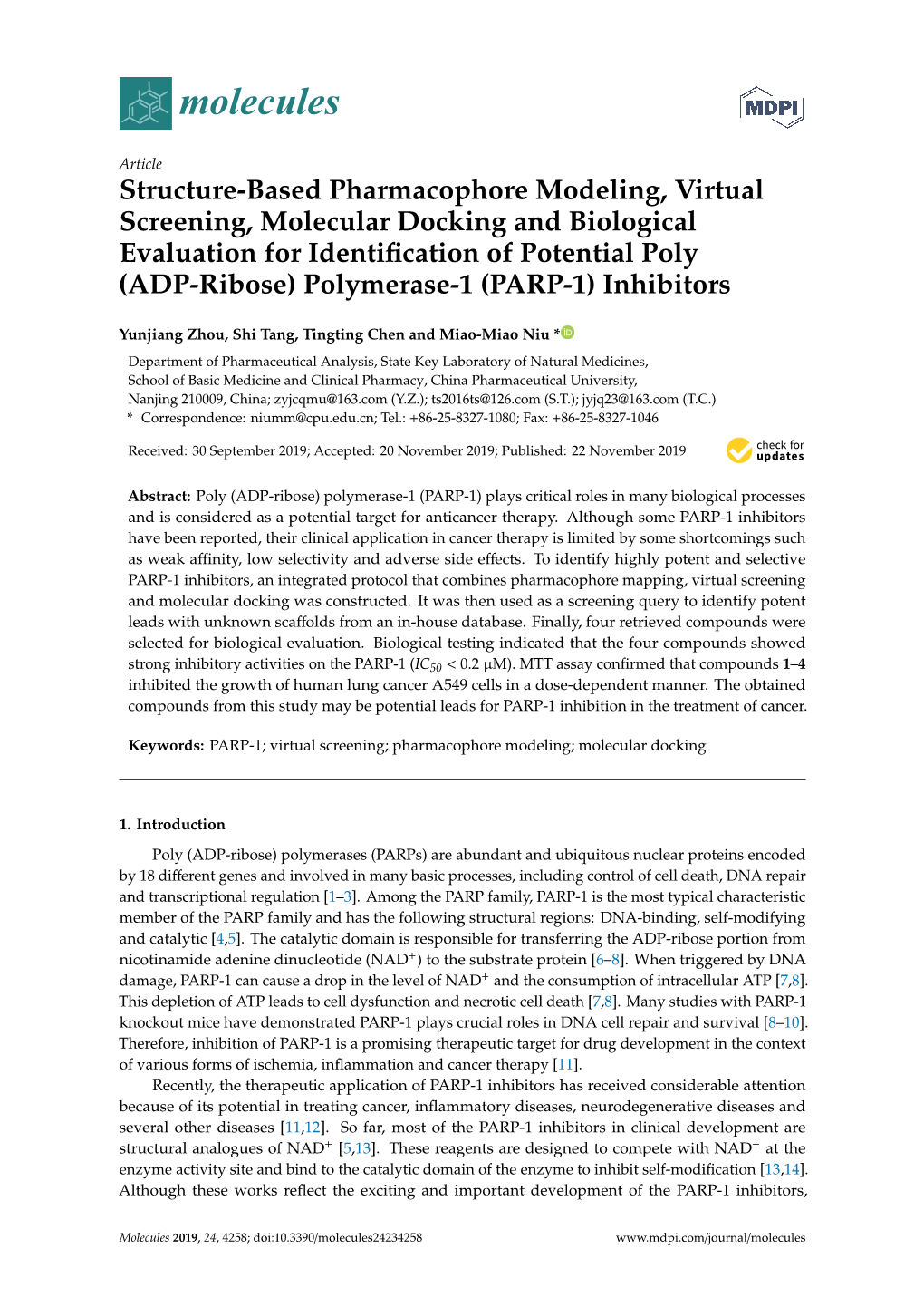 Structure-Based Pharmacophore Modeling, Virtual Screening