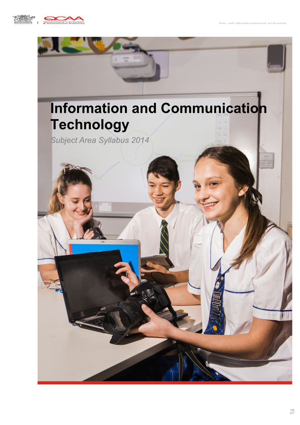 Information and Communication Technology Subject Area Syllabus 2014