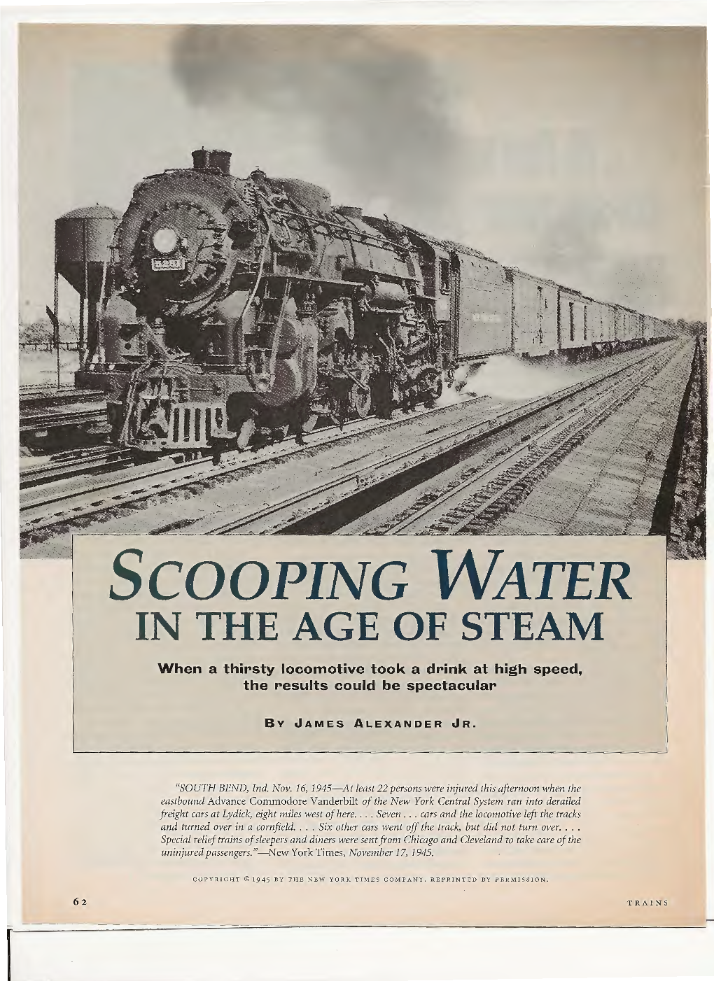 Scooping Water in the Age of Steam