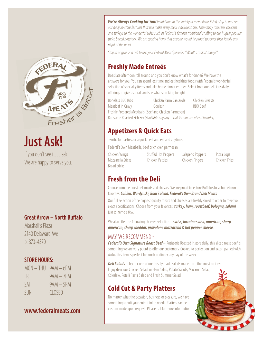 Product Menu