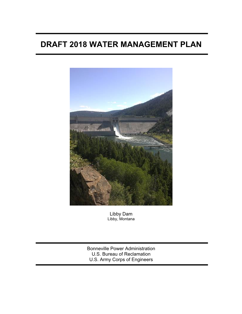 Draft 2018 Water Management Plan