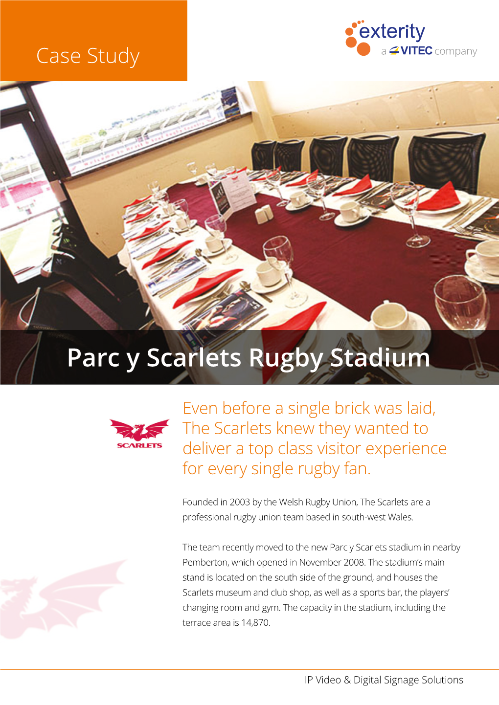 Parc Y Scarlets Rugby Stadium