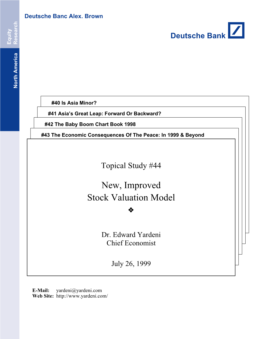 New, Improved Stock Valuation Model ❖