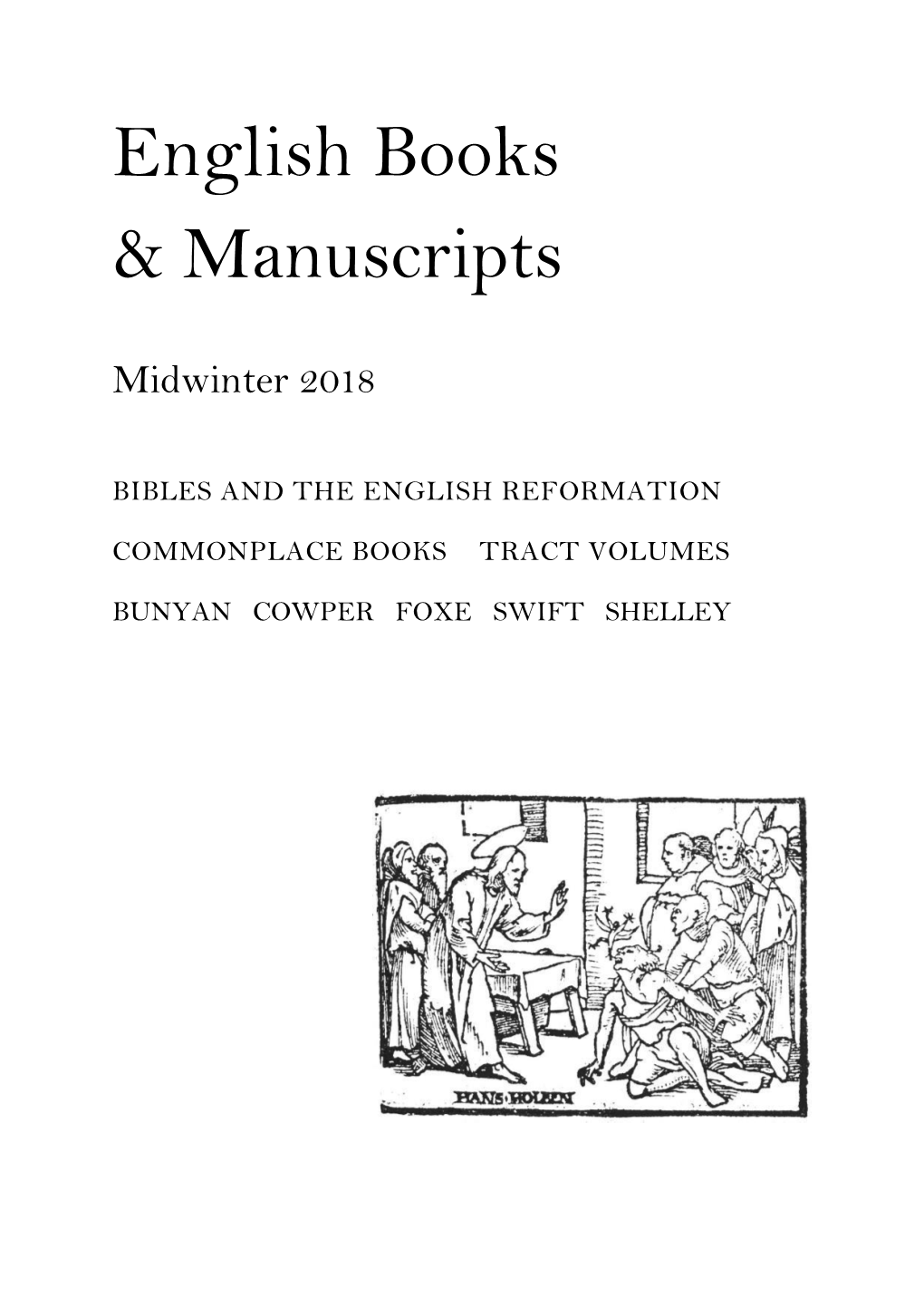 English Books & Manuscripts