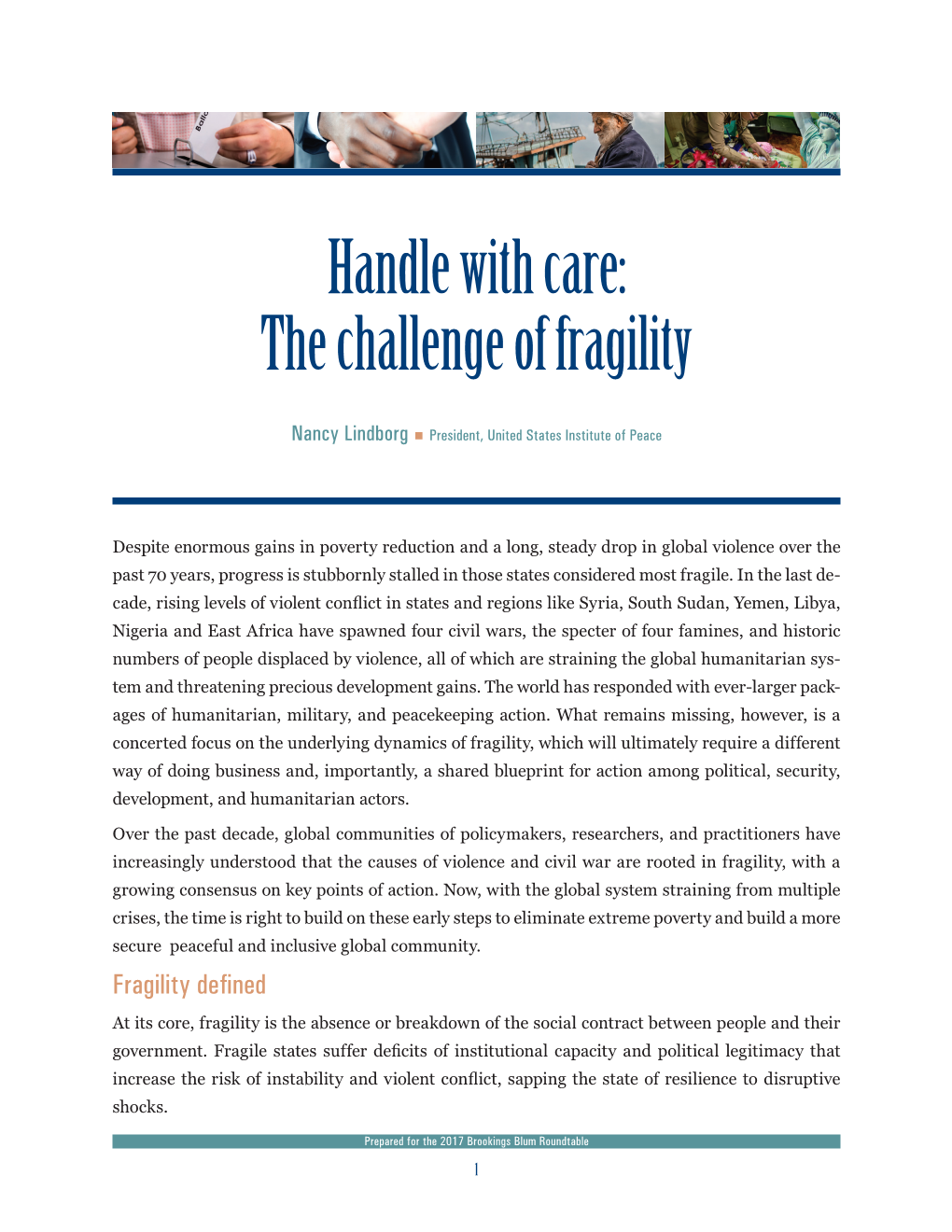 The Challenge of Fragility