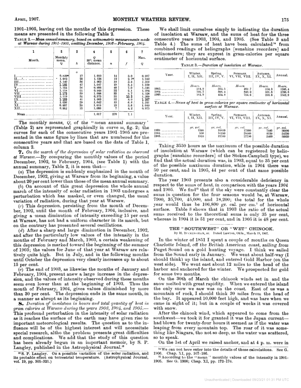 Downloaded 09/23/21 01:31 PM UTC 176 MONTHLP WEATHER REVIEW