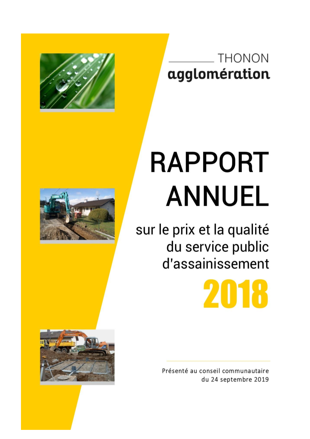 Rapport Annuel Sur Le Prix Et La Qualité Du Service Public D'eau Potable