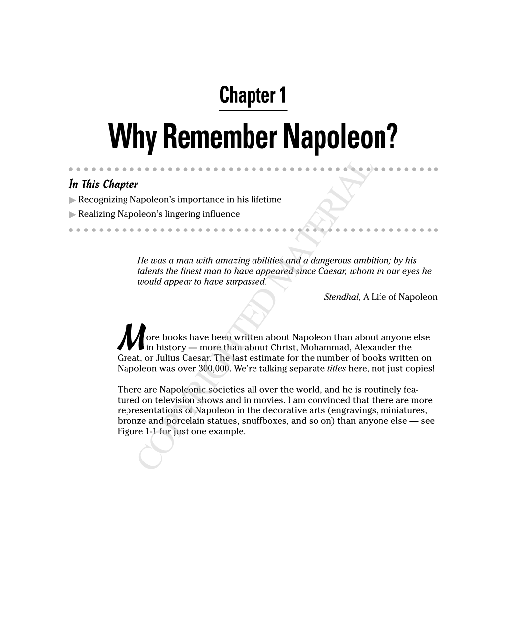 Why Remember Napoleon?