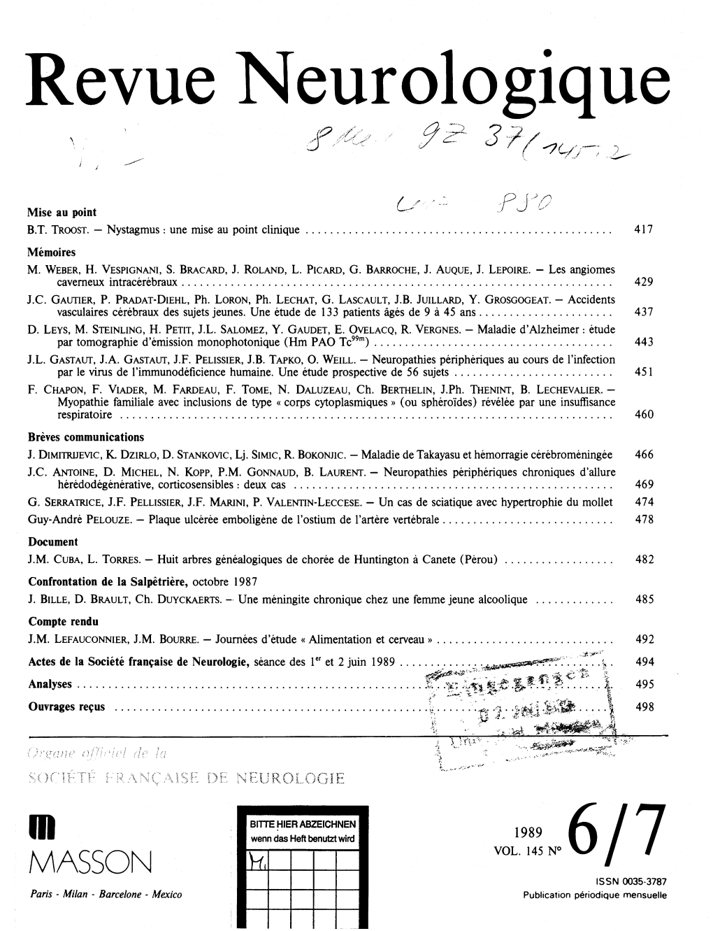 Cell Groups of the Medial Longitudinal Fasciculus and Paramedian Tracts