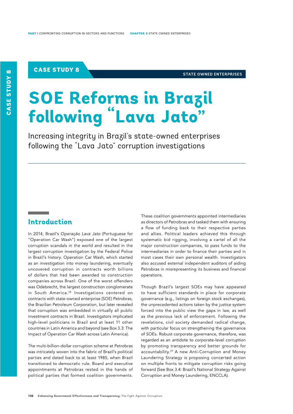 SOE Reforms in Brazil Following “Lava Jato”