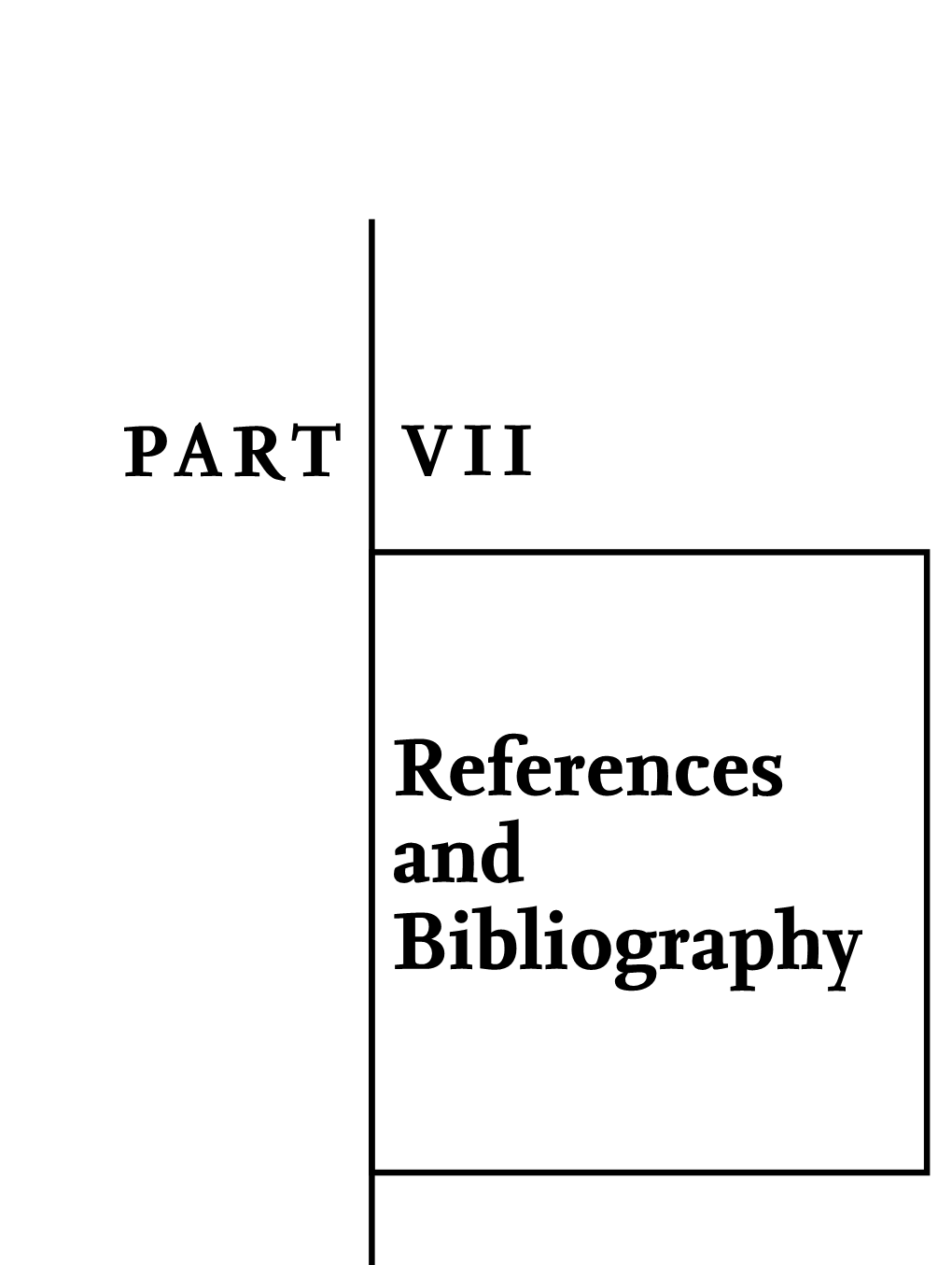 References and Bibliography