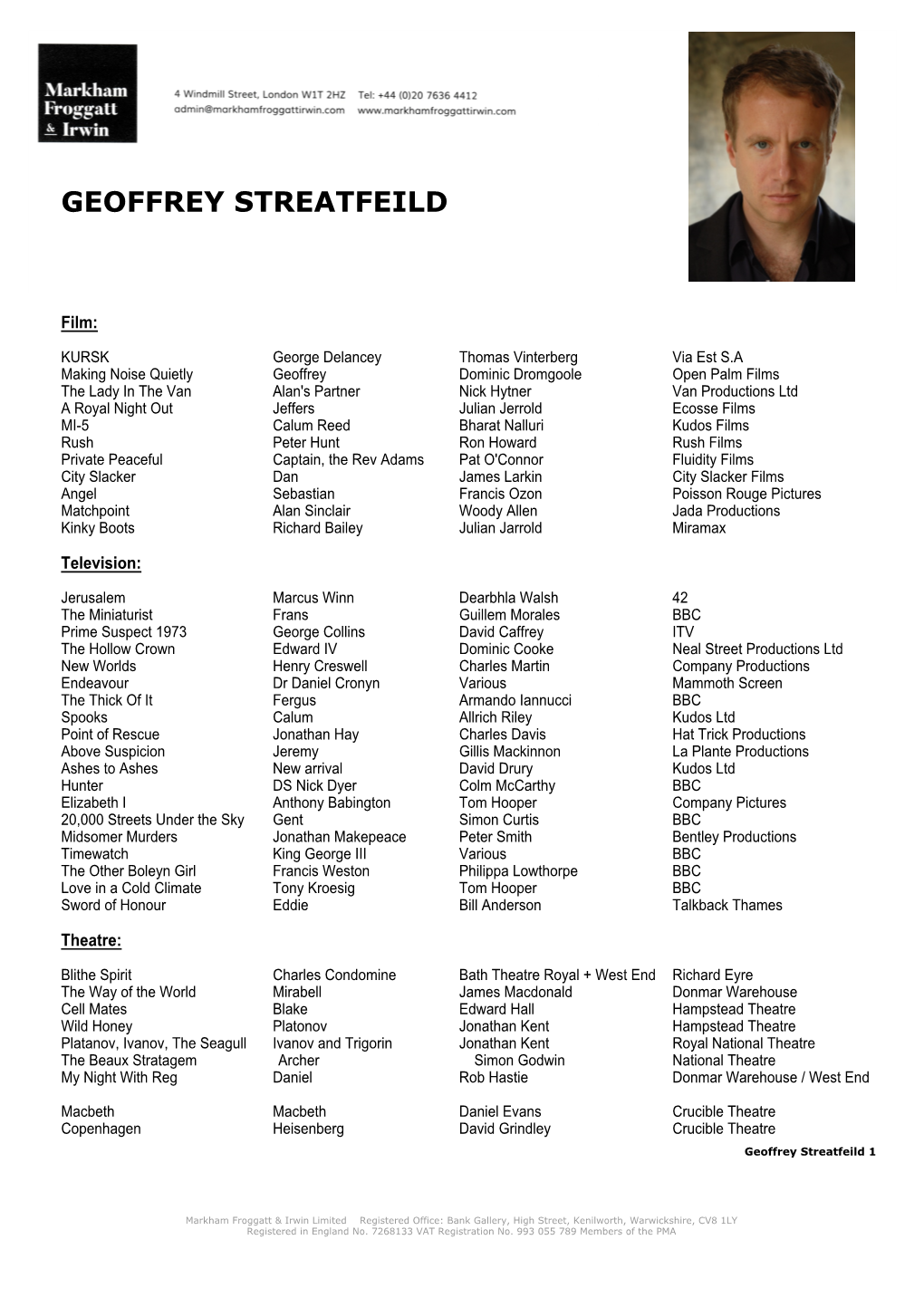 Geoffrey Streatfeild